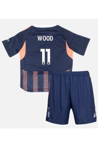 Nottingham Forest Chris Wood #11 Jalkapallovaatteet Lasten Kolmas peliasu 2023-24 Lyhythihainen (+ Lyhyet housut)